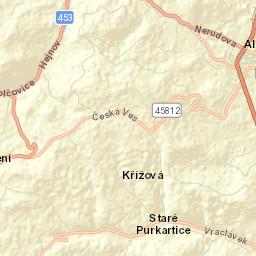 Město Albrechtice Street Map