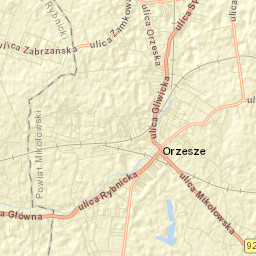 Orzesze Street Map