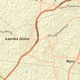 Łaziska Górne Street Map
