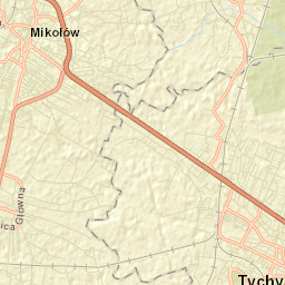 Tychy Street Map