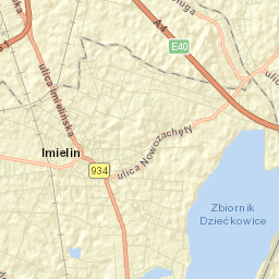 Imielin Street Map