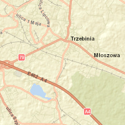 Trzebinia Street Map