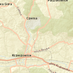 Krzeszowice Street Map