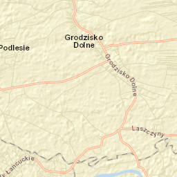 Grodzisko Dolne Street Map