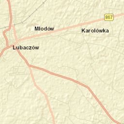Lubaczów Street Map