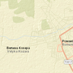 Romaniv Street Map