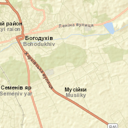 Bohodukhiv Street Map