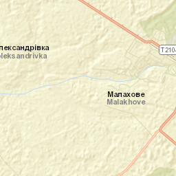 Prykolotne Street Map