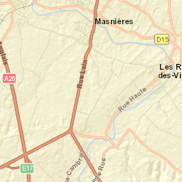 Masnières Street Map