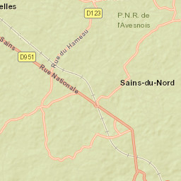 Sains-du-Nord Street Map