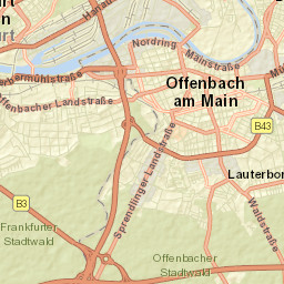 Offenbach Street Map