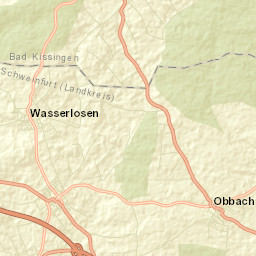 Wasserlosen Street Map