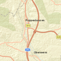 Poppenhausen Street Map