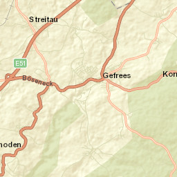 Gefrees Street Map