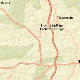 Höchstädt bei Thiersheim Street Map
