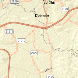 Okres Cheb Street Map