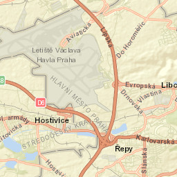 Hostivice Street Map