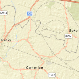 Pečky Street Map