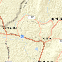Králíky Street Map