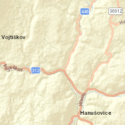 Hanušovice Street Map