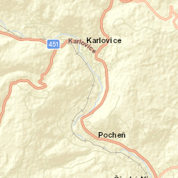 Karlovice Street Map