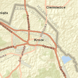 Krnov Street Map