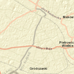 Pietrowice Wielkie Street Map