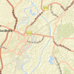 Racibórz Street Map