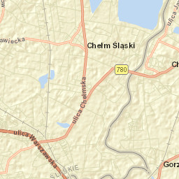 Chełm Śląski Street Map