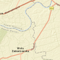 Zabierzów Bocheński Street Map