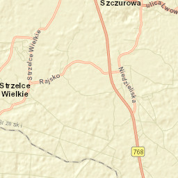 Szczurowa Street Map