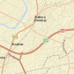 Brzeźnica Street Map
