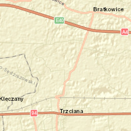Trzciana Street Map