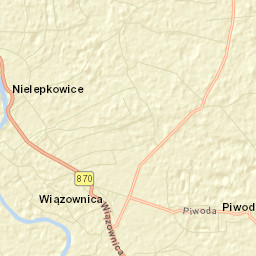 Wiązownica Street Map