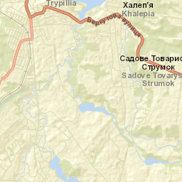 Trypillia Street Map