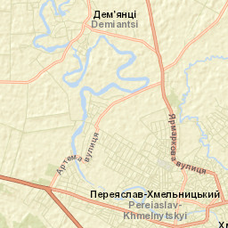 Pereiaslav-Khmelnytskyi Street Map