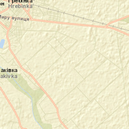 Hrebinka Street Map