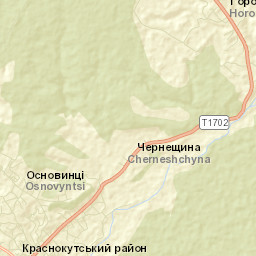 Krasnokuts’k Street Map