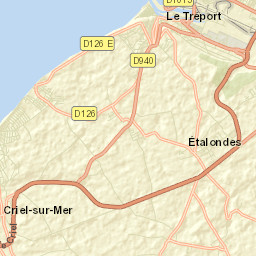 Le Tréport Street Map