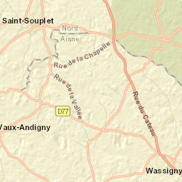 Saint-Souplet Street Map
