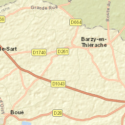 Boué Street Map