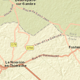 Le Nouvion-en-Thiérache Street Map