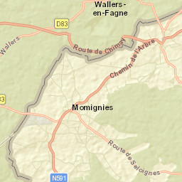 Momignies Street Map