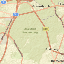 Dietzenbach Street Map
