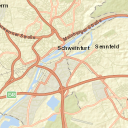 Schweinfurt Street Map