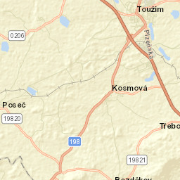 Toužim Street Map