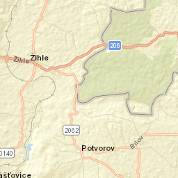 Žihle Street Map