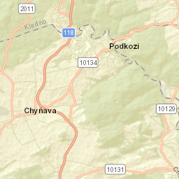 Chyňava Street Map