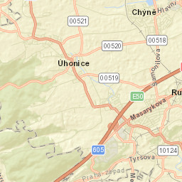 Rudná Street Map