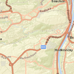 Modřany Street Map